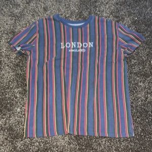 Rue 21 striped London England shirt